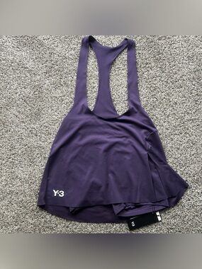 Adidas Y-3 Tennis Pro Bib Aurora Plum Purple Women's Size Medium JM4743